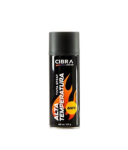 TINTA SPRAY ALTA TEMPERATURA PRETO 250G/400ML