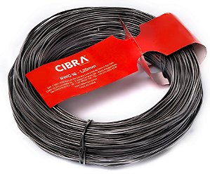ARAME RECOZIDO TORCIDO PRETO 1KG 18/1.25MM