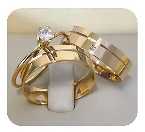 Par de Alianças Stella Mares 6mm+Solitario 💍