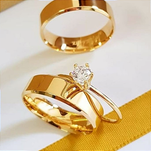 chanfrada 7mm +Solitario de brinde💍