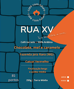 Rua XV | Café Especial | 85 pontos - Cerrado Mineiro | 250g