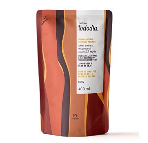 Refil Creme Corporal Nutrição Radiante Tododia Jambo Rosa e Flor de Caju 400 ml