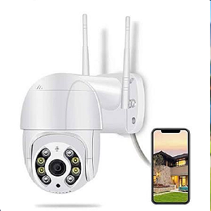Câmera de Segurança Wi-Fi Externa PTZ Full HD
