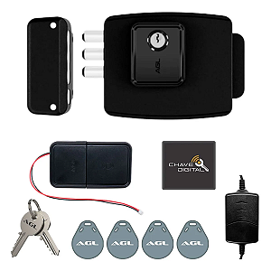 Fechadura Smart AGL Ultra Card com Tag RFID 13,56 Mhz