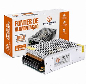 Fonte Chaveada 12V 15A Tipo Colméia, Ideal para CFTV