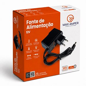 Fonte Estabilizada 12V 1A Ideal para câmeras de segurança