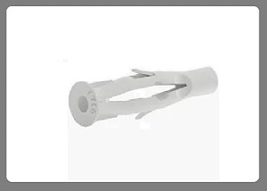 BUCHA BLOCO PARAREDE OCA COM ABA 8MM POLIETILENO
