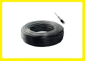 CABO ALTA ISOLAÇÃO 5 MM PRETO 1M
