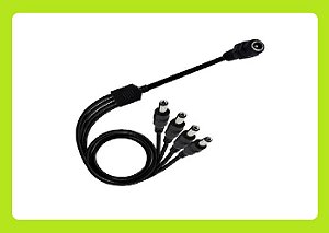 CABO CONECTOR ADAPTATOR RABICHO P4 1 FÊMEA E 4 MACHO