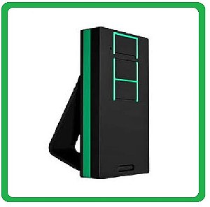 CONTROLE REMOTO HITRON SMART 433,92MHZ 3 BOTOES PRETO/VERDE