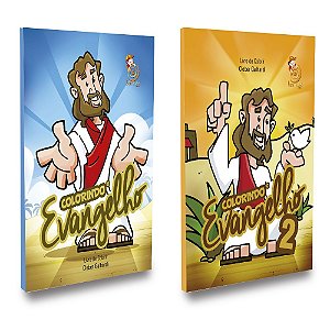 Livro de Colorir - Kit 2 Livros - Colorindo o Evangelho