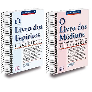 Kit O Livro dos Espíritos + O Livro dos Médiuns em Espiral