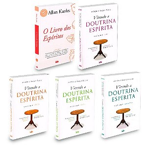 Kit 5 livros - Entenda Jesus - Livros dos Espiritos + Vivendo a doutrina - vol 1,2,3 e 4