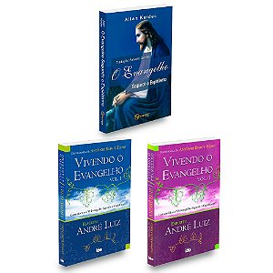 Kit 3 livros - Entenda Jesus - Evangelho + Vivendo o Evangelho - vol 1 e 2