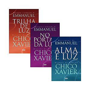 Kit 3 Livros Emmanuel: Alma e Luz, No Portal da Luz e Trilha de Luz