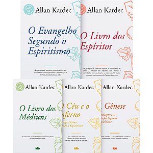 Kit Obras Básicas Com 05 Livros Allan Kardec - 14x21 - Instituto De Difusão - Ide Editora