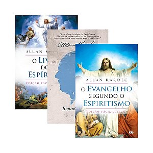 Kit Estudo 03 Livros: O Evangelho Segundo O Espiritismo, Livro Dos Espíritos E Valiosos Textos Da Re