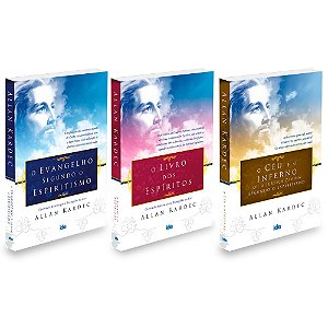 Kit Kardec 3 livros : Evangelho+ Livro dos Espíritos+Céu e o Inferno-Ed. Econômica