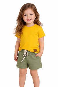 Camiseta básica - Amarelo