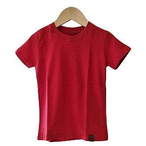 Camiseta básica - Vermelho