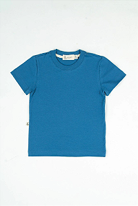 Camiseta Manga Curta - Azul Lagoa