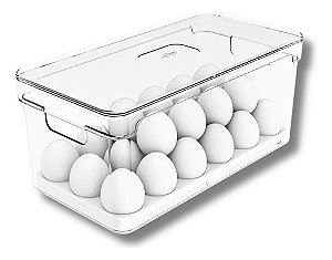 Porta Ovos Organizador Geladeira 36 Unds Clear Fresh Branco - OU