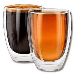 Copos Parede Dupla Vidro 2 Peças 250 ml - Allmix