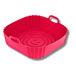 Forma Quadrada de Silicone 21 cm Vermelha - Allmix