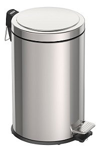 Lixeira Pedal Inox Banheiro Cozinha 12l Tramontina Polida