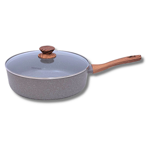 Frigideira Funda c/ Tampa Style Cook Grafito 28 cm - Mimo Style