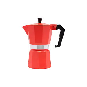 Cafeteira Italiana Alumínio Café 300 Ml Vermelha