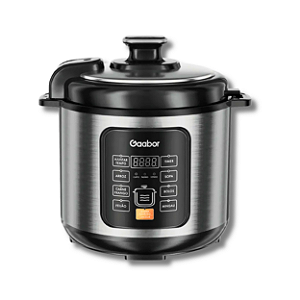 Panela de Pressão Elétrica Prata 6L Inox - Gaabor