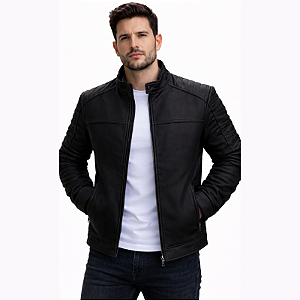 Casaco Masculino Marrom Peluciado Quente Inverno Forrado Premium Social Casual Estiloso