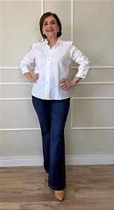Camisa Linho Puro Off White