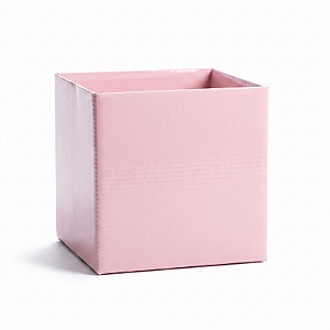 Cachepot Quadrado Pote 15 Rosa Bebê (10 unidades)