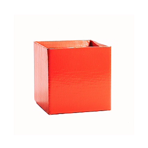Cachepot Quadrado Pote 11/12 Vermelho (10 unidades)