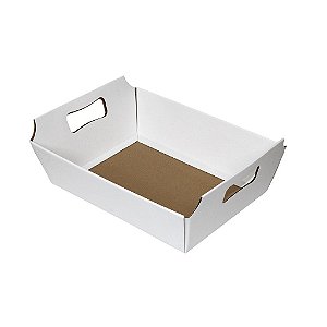 Cesta Papelão Grande Branca (05 unidade)