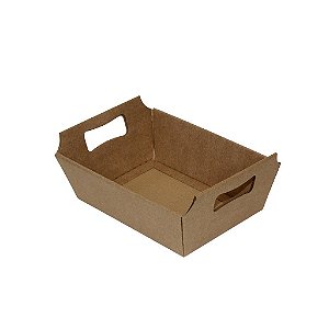 Cesta Papelão Média Kraft (05 unidades)