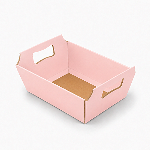 Cesta Média Rosa (05 unidades)