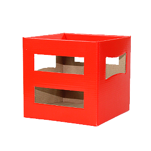 Cachepot Jardineira Vermelho (09 unidades)