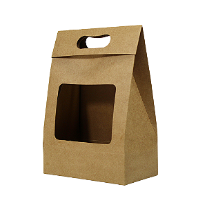 Sacola Kraft com Alça (05 unidades)