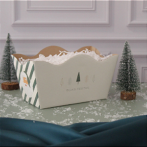 Cachepot Vintage Duplo 11 Boas Festas (10 unidades)