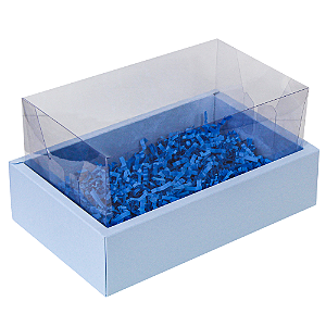 Caixa Moldura Grande Com Tampa de Acetato Azul Santorini (03 unidades)