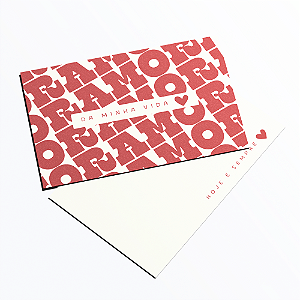 Card Postal Amor Da Minha Vida (10 unidades)