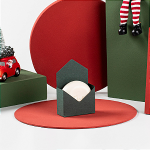 Mini Envelope Verde Santiago Para Sabonete Natura Todo Dia (05 unidades)