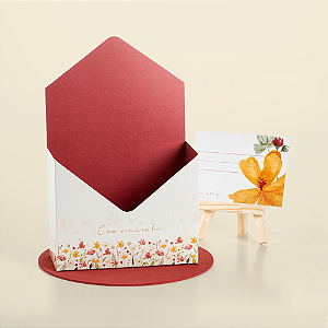 Carta Envelope Com Carinho (05 Unidades)