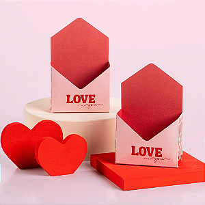 Mini Envelope Love You - Dia dos Namorados (10 Unidades)