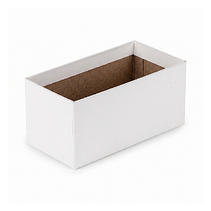Quadrado Duplo Pote 12 Branco (05 unidades)