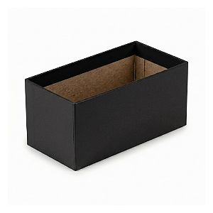 Quadrado Duplo Pote 12 Preto (05 unidades)