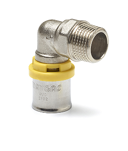 COTOVELO/JOELHO PEX COM ROSCA MACHO 20 x 1/2"